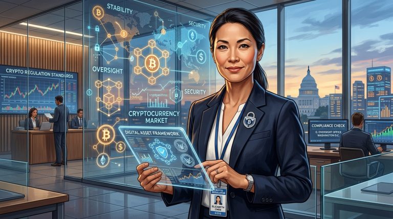 hester peirce, connue sous le nom de « crypto mom », annonce son départ de la sec le 2 octobre, marquant un tournant important dans la régulation des cryptomonnaies aux états-unis.