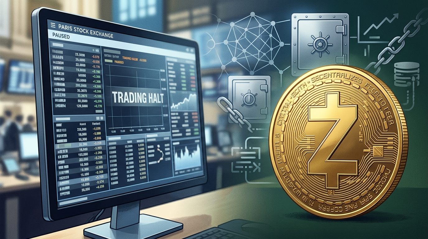 euronext suspend dès son lancement la cotation à paris de l’etp zcash de coinshares (zcsh). découvrez les détails de cette décision.